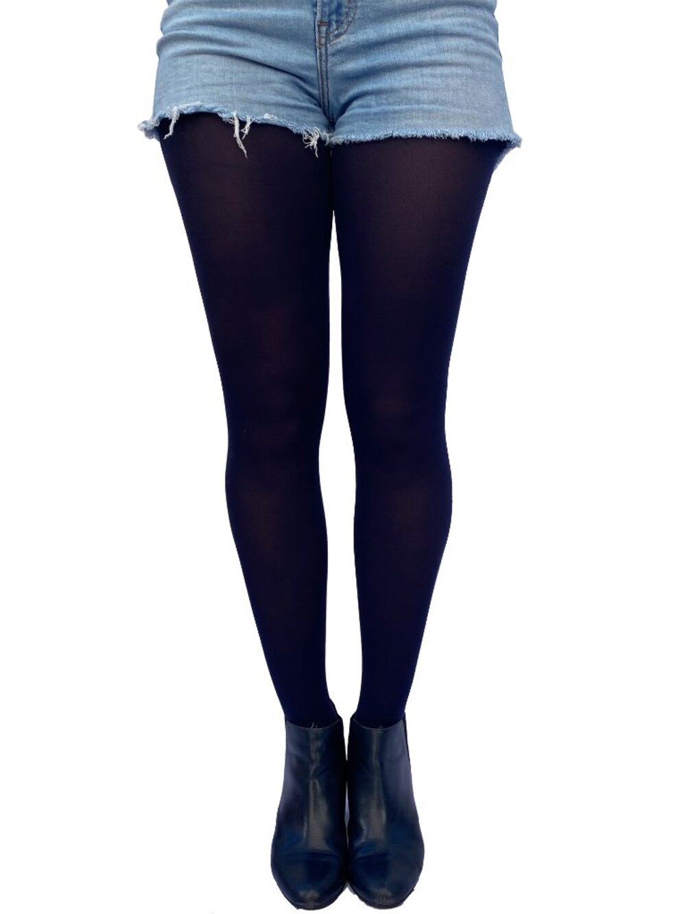 Navy Blue Opaque Tights for Women